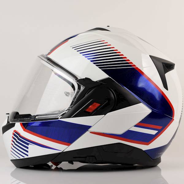 Kask Shark Oxo Sikter Biały/Niebieski/Czerwony XL
