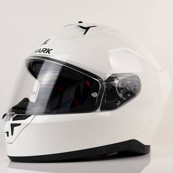 Kask Shark D-Skwal 3 Blank Biały połysk XS