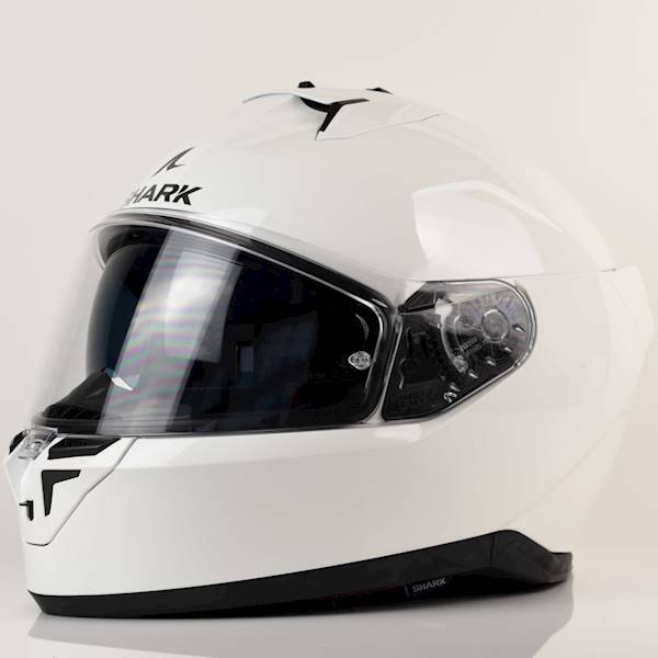 Kask Shark D-Skwal 3 Blank Biały połysk XS