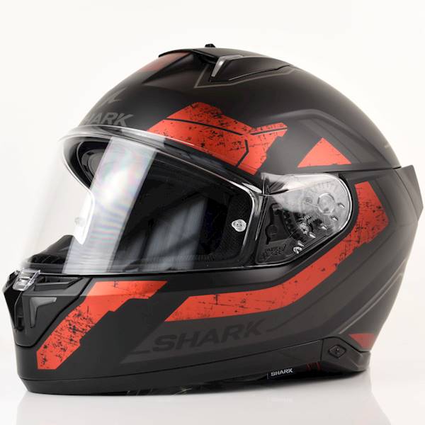 Kask Shark Skwal i3 Rhad Mat Czarny/Szar/Czerw XS