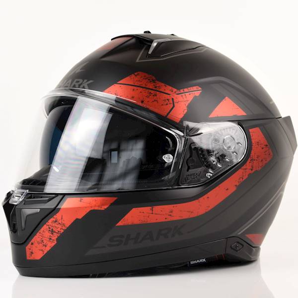Kask Shark Skwal i3 Rhad Mat Czarny/Szar/Czerw S