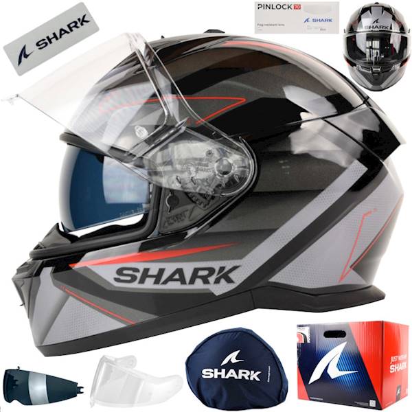 Kask Shark D-Skwal 3 Sizler Mat Czar/Szar/Cze