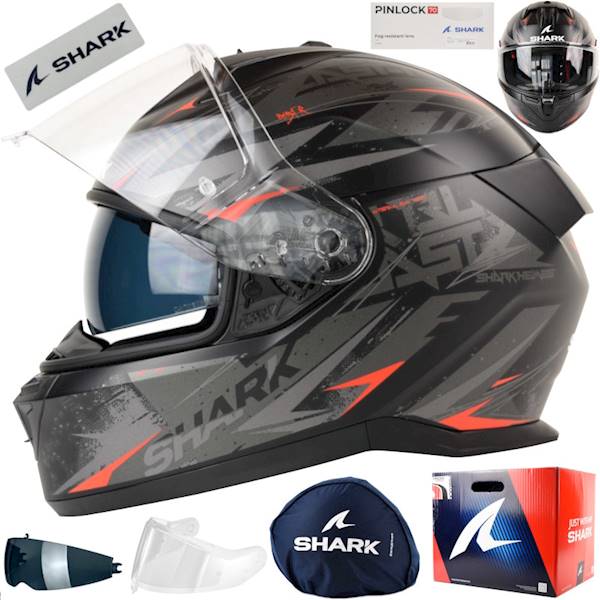 Kask Shark D-Skwal 3 Blast-R Mat Czar/Szar/Cze S