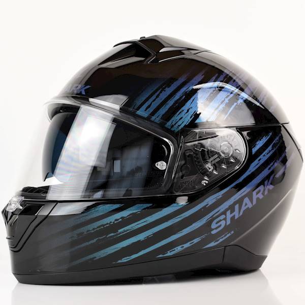 Kask Shark Ridill 2 Assya Czarny/Fiolet połysk S