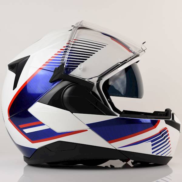 Kask Shark Oxo Sikter Biały/Niebieski/Czerwony XXL