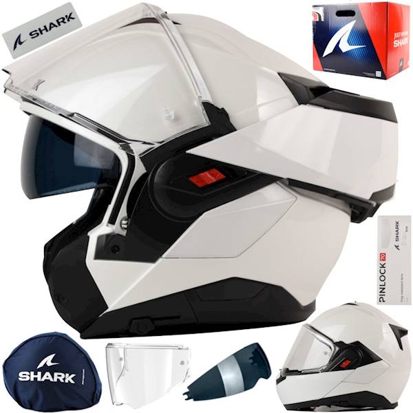 Kask Shark Oxo Blank Biały połysk XXL