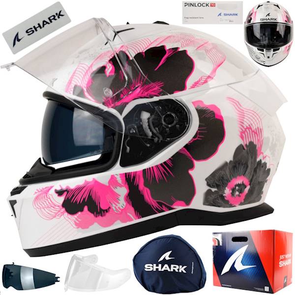 Kask Shark D-Skwal 3 Mayfer Bia/Czar/Róż połysk M