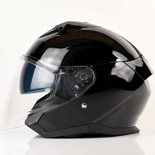 Kask Shark Skwal Jet Blank Czarny połysk M