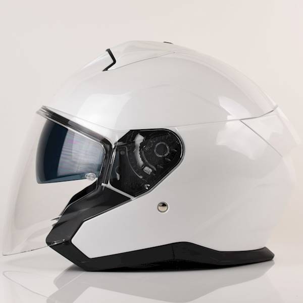 Kask Shark Skwal Jet Blank Biały połysk XXL