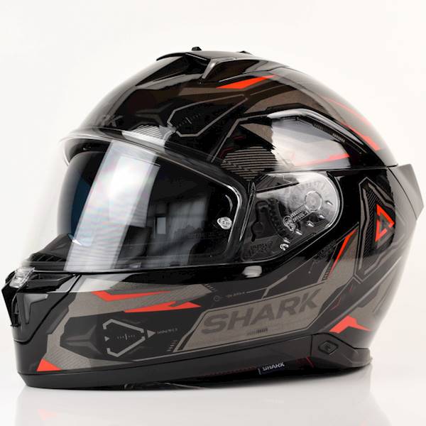 Kask Shark Skwal i3 Linik Czar/Szar/Cze połysk XXL