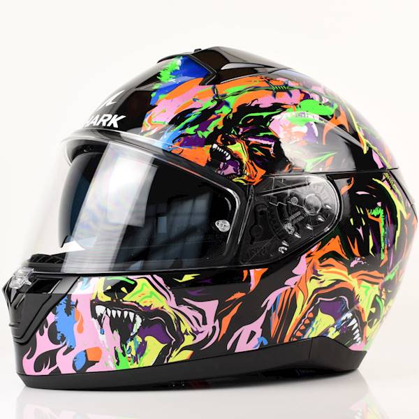 Kask Shark Ridill 2 Raging Beast Cz/Ró/Żó/Fi/Ni XS