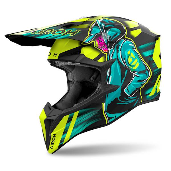Kask Airoh Wraaap Cyber Yellow Matt XS