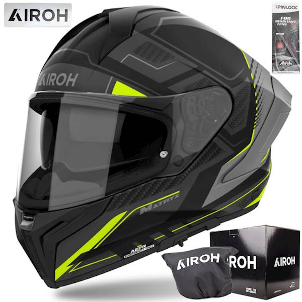 Kask Airoh Matryx Rocket Yellow Matt S