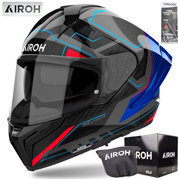 Kask Airoh Matryx Rocket Blue/Red Gloss S