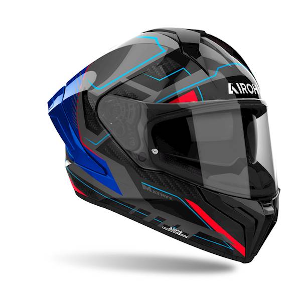 Kask Airoh Matryx Rocket Blue/Red Gloss S