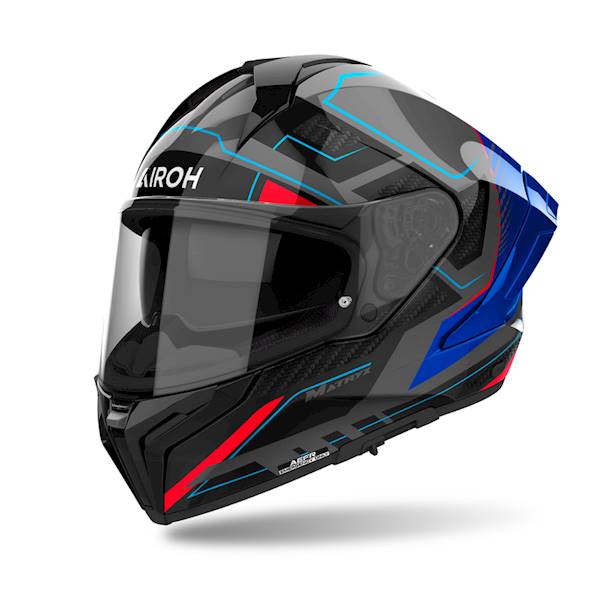 Kask Airoh Matryx Rocket Blue/Red Gloss XXL