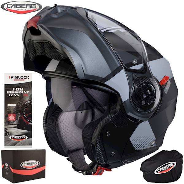Kask Caberg Duke Evo Indy czarny mat/szary S