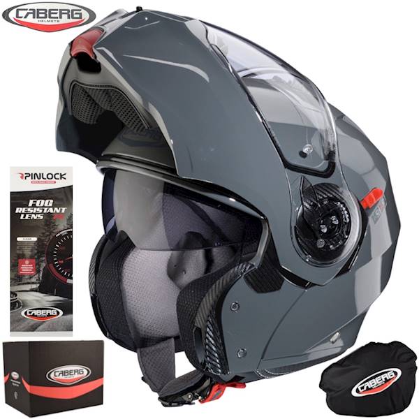 Kask Caberg Duke Evo Solid szary połysk XL