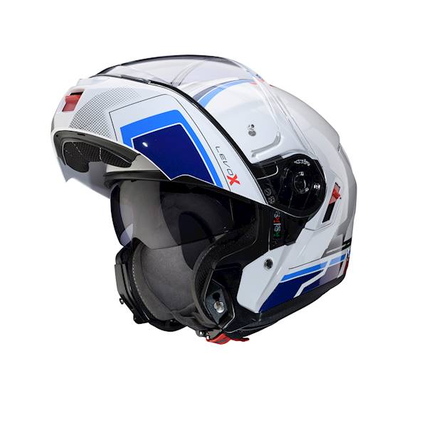Kask Caberg Levo X Elite biały/niebiesk/błękit XXL
