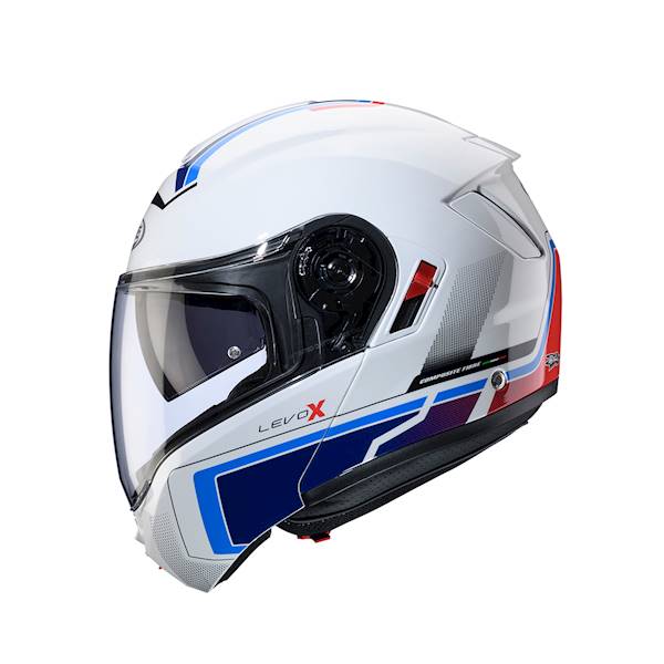 Kask Caberg Levo X Elite biały/niebiesk/błękit XL