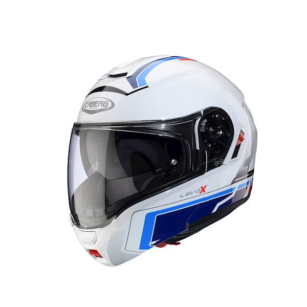 Kask Caberg Levo X Elite biały/niebiesk/błękit M