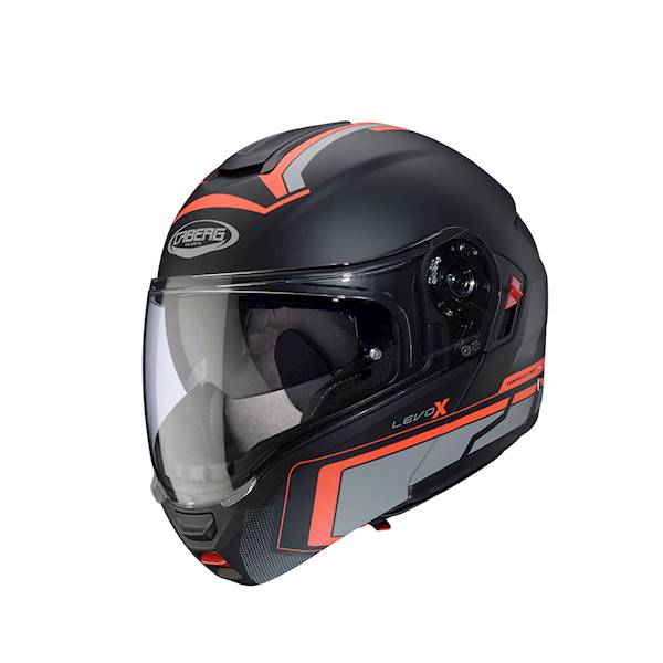 Kask Caberg Levo X Elite czarn mat/szar/cze fl S