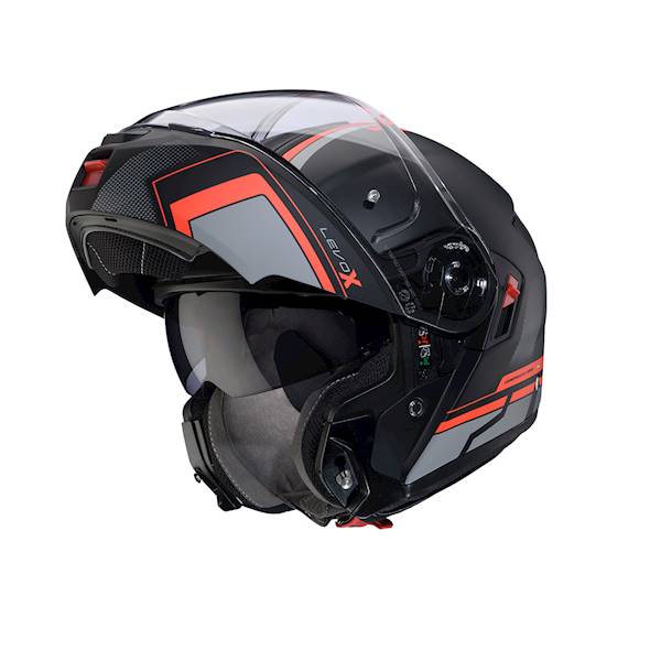 Kask Caberg Levo X Elite czarn mat/szar/cze fl XS