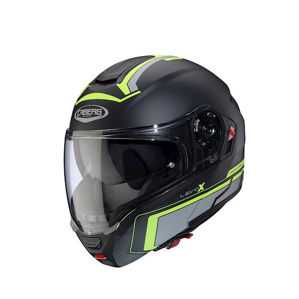 Kask Caberg Levo X Elite czarn mat/szar/żół fl XXL