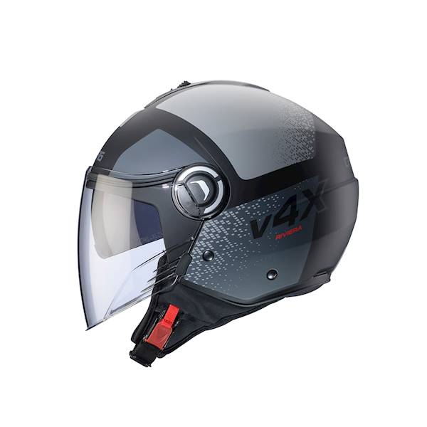 Kask Caberg Riviera V4 X Alpha czarny mat/szar S