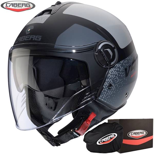 Kask Caberg Riviera V4 X Alpha czarny mat/szar XS