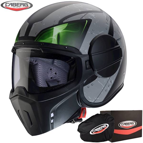 Kask Caberg Ghost X Vyrus czar mat/szar/zie fl XL