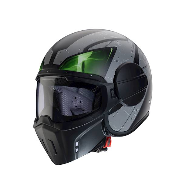 Kask Caberg Ghost X Vyrus czar mat/szar/zie fl L