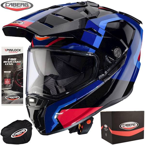 Kask Caberg Tanami czarny/niebieski/czerwony S