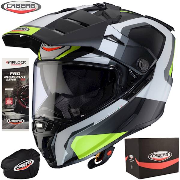 Kask Caberg Tanami czarny mat/szary/zółty fluo S
