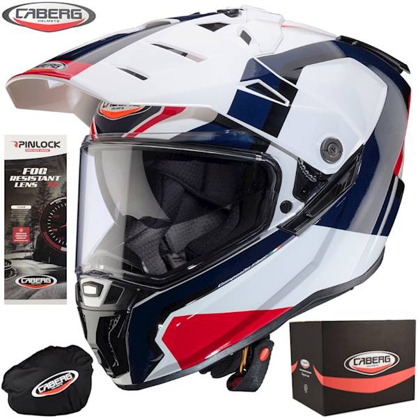 Kask Caberg Tanami biały/czerwony/niebieski XL