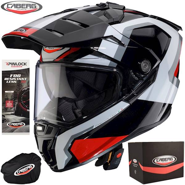 Kask Caberg Tanami czarny/czerwony/biały XXL
