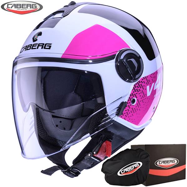 Kask Caberg Riviera V4 X Alpha bia/czar/fuksja S