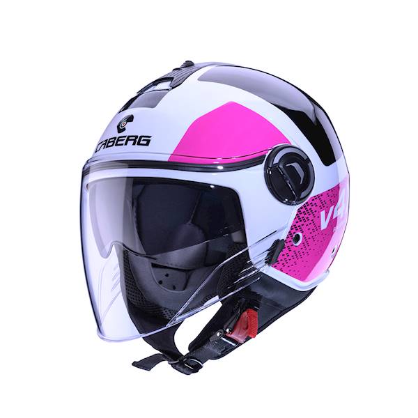 Kask Caberg Riviera V4 X Alpha bia/czar/fuksja S