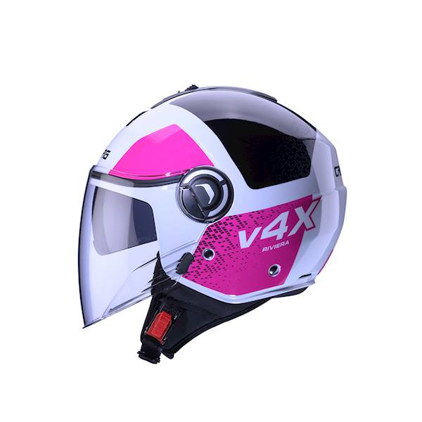 Kask Caberg Riviera V4 X Alpha bia/czar/fuksja S