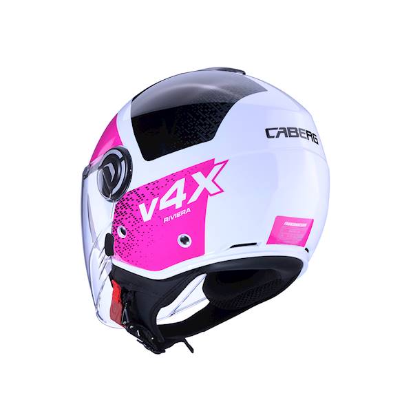 Kask Caberg Riviera V4 X Alpha bia/czar/fuksja S