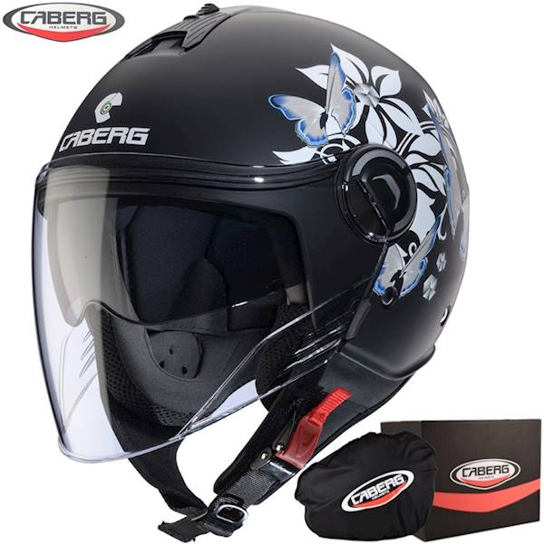 Kask Caberg Riviera V4 X Mia czarny mat/bia/sza XS