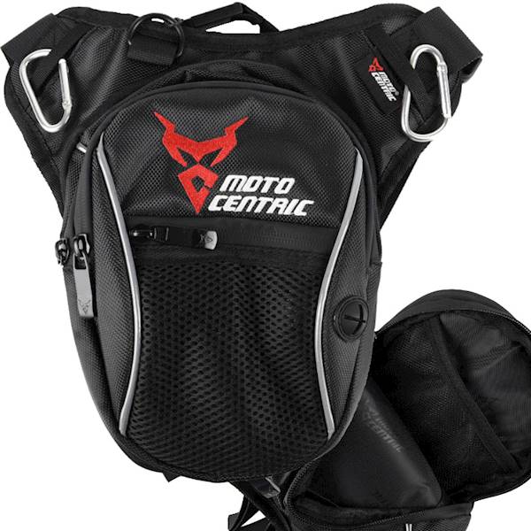 Torba motocyklowa Motocentric na udo czerwone logo