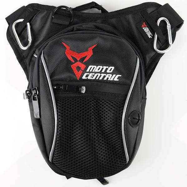 Torba motocyklowa Motocentric na udo czerwone logo