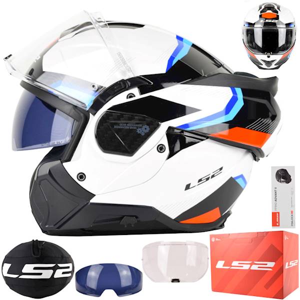 Kask LS2 FF910 Advant II Triple White Blue Red S