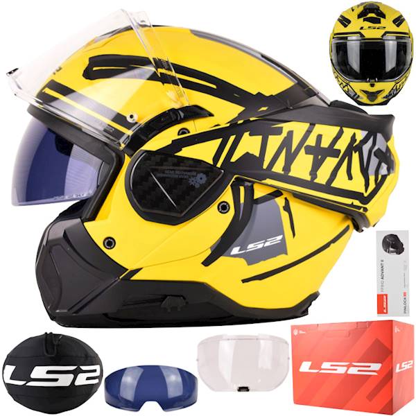 Kask LS2 FF910 Advant II Tape Yellow S