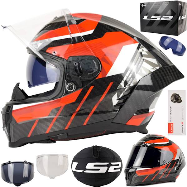 Kask LS2 FF807 Dragon Trax Red L