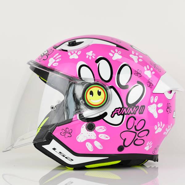 Kask LS2 OF622 Funny II Paws Pink L