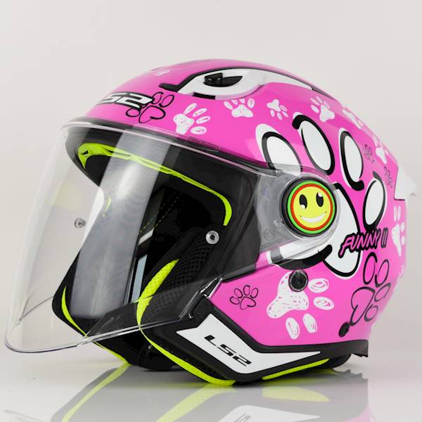 Kask LS2 OF622 Funny II Paws Pink L