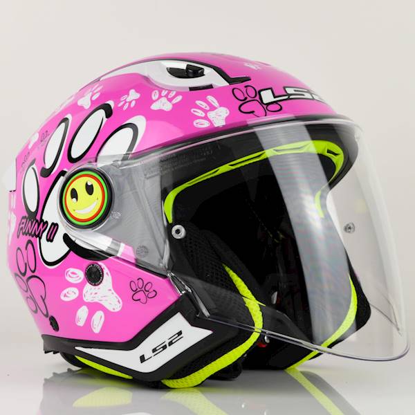 Kask LS2 OF622 Funny II Paws Pink L