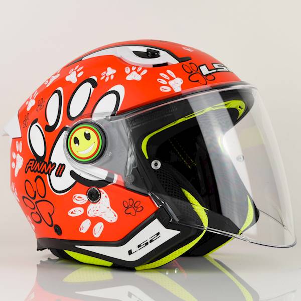 Kask LS2 OF622 Funny II Paws Matt Red L